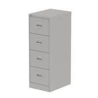 Qube 4 Drawer Filing Cabinet Goose Grey