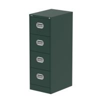 Qube 4 Drawer Filing Cabinet British Racing Green