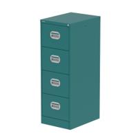 Qube 4 Drawer Filing Cabinet Verdigris