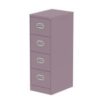 Qube 4 Drawer Filing Cabinet Pastel Violet