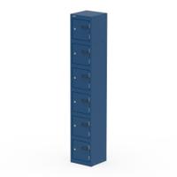 Qube Locker 6 Door 1800mm High Blue