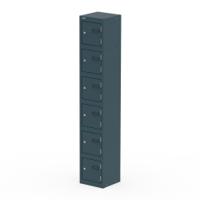 Qube Locker 6 Door 1800mm High Ocean Cobalt