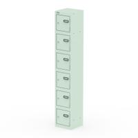 Qube Locker 6 Door 1800mm High Peppermint Green