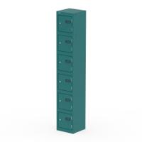 Qube Locker 6 Door 1800mm High Verdigris
