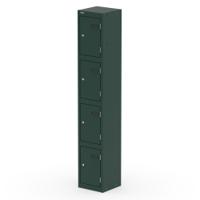Qube Locker 4 Door 1800mm High British Racing Green