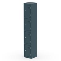 Qube Locker 4 Door 1800mm High Ocean Cobalt