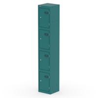 Qube Locker 4 Door 1800mm High Verdigris