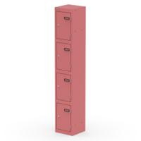 Qube Locker 4 Door 1800mm High Antique Pink