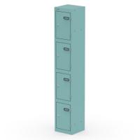 Qube Locker 4 Door 1800mm High Pastel Turquoise