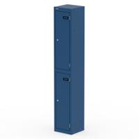 Qube Locker 2 Door 1800mm High Blue