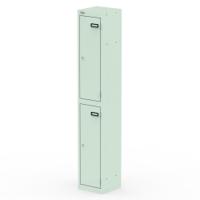 Qube Locker 2 Door 1800mm High Peppermint Green