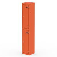 Qube Locker 2 Door 1800mm High Sienna Orange