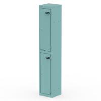 Qube Locker 2 Door 1800mm High Pastel Turquoise