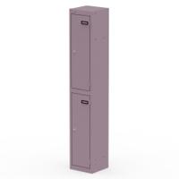Qube Locker 2 Door 1800mm High Pastel Violet