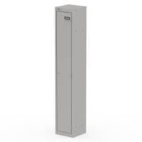 Qube Locker 1 Door 1800mm High Goose Grey