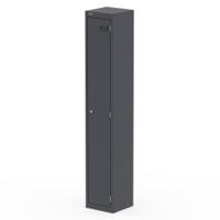 Qube Locker 1 Door 1800mm High Graphite Grey