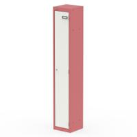 Qube Locker 1 Door 1800mm High Antique Pink And Satin White