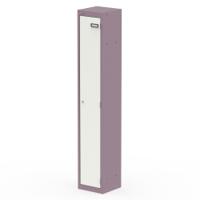Qube Locker 1 Door 1800mm High Pastel Violet And Satin White