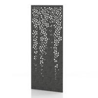 Sch! Acoustic Wall Panel - Blossom - Graphite Charcoal