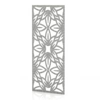 Sch! Acoustic Wall Panel - Flower - Pebble Light Grey