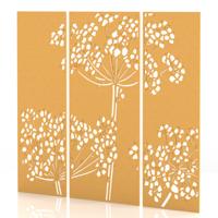 Sch! Acoustic Wall Panel - Wildflower (3 panels) - Buttercup Yellow