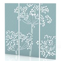 Sch! Acoustic Wall Panel - Wildflower (3 panels) - Sky Light Blue