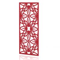 Sch! Acoustic Hanging Wall Panel - Flower - Poppy Red
