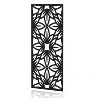 Sch! Acoustic Hanging Wall Panel - Flower - Raven Black