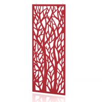 Sch! Acoustic Hanging Wall Panel - Forest - Poppy Red