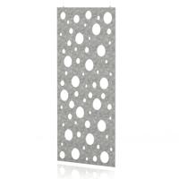 Sch! Acoustic Hanging Wall Panel - Polka - Pebble Light Grey