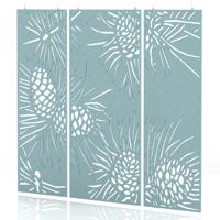 Sch! Acoustic Hanging Wall Panel - Pine (3 panels) - Sky Light Blue