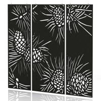 Sch! Acoustic Hanging Wall Panel - Pine (3 panels) - Raven Black