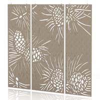 Sch! Acoustic Hanging Wall Panel - Pine (3 panels) - Oatmeal Beige