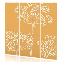 Sch! Acoustic Hanging Wall Panel - Wildflower (3 panels) - Buttercup Yellow