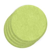 Sch! Acoustic Wall Tile - Set of 4 - Bevelled Edge - Circle - Lime Green