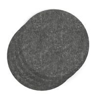 Sch! Acoustic Wall Tile - Set of 4 - Bevelled Edge - Circle - Graphite Charcoal