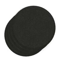 Sch! Acoustic Wall Tile - Set of 4 - Bevelled Edge - Circle - Raven Black