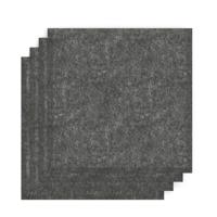 Sch! Acoustic Wall Tile - Set of 4 - Bevelled Edge - Square - Graphite Charcoal
