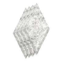 Sch! Acoustic Wall Tile - Set of 4 - Bevelled Edge - Diamond - Pebble Light Grey