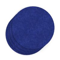 Sch! Acoustic Wall Tile - Set of 4 - Square Edge - Circle - Cobalt Blue