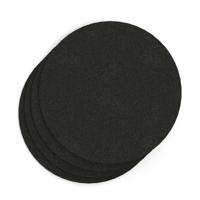Sch! Acoustic Wall Tile - Set of 4 - Square Edge - Circle - Raven Black