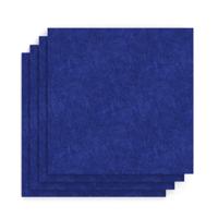Sch! Acoustic Wall Tile - Set of 4 - Square Edge - Square - Cobalt Blue