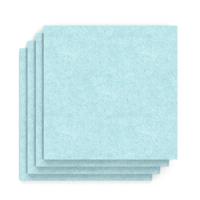 Sch! Acoustic Wall Tile - Set of 4 - Square Edge - Square - Sky Light Blue