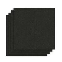 Sch! Acoustic Wall Tile - Set of 4 - Square Edge - Square - Raven Black