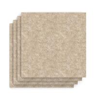 Sch! Acoustic Wall Tile - Set of 4 - Square Edge - Square - Oatmeal Beige