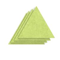 Sch! Acoustic Wall Tile - Set of 4 - Square Edge - Triangle - Lime Green
