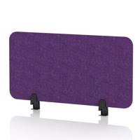 Sch! Acoustic Desktop Screen - Rectangle - 800 x 400mm - Plum Purple