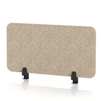 Sch! Acoustic Desktop Screen - Rectangle - 800 x 400mm - Oatmeal Beige