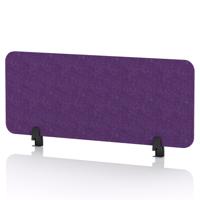 Sch! Acoustic Desktop Screen - Rectangle - 1000 x 400mm - Plum Purple