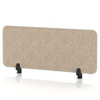 Sch! Acoustic Desktop Screen - Rectangle - 1000 x 400mm - Oatmeal Beige